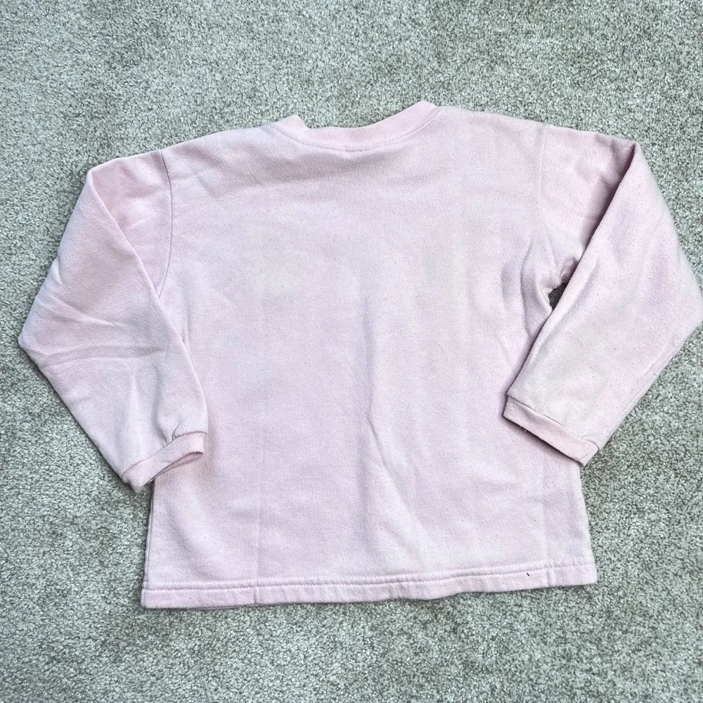 Vintage 1994 Mighty Morphin Power Rangers Pink Graphic Sweater Girls 6 7